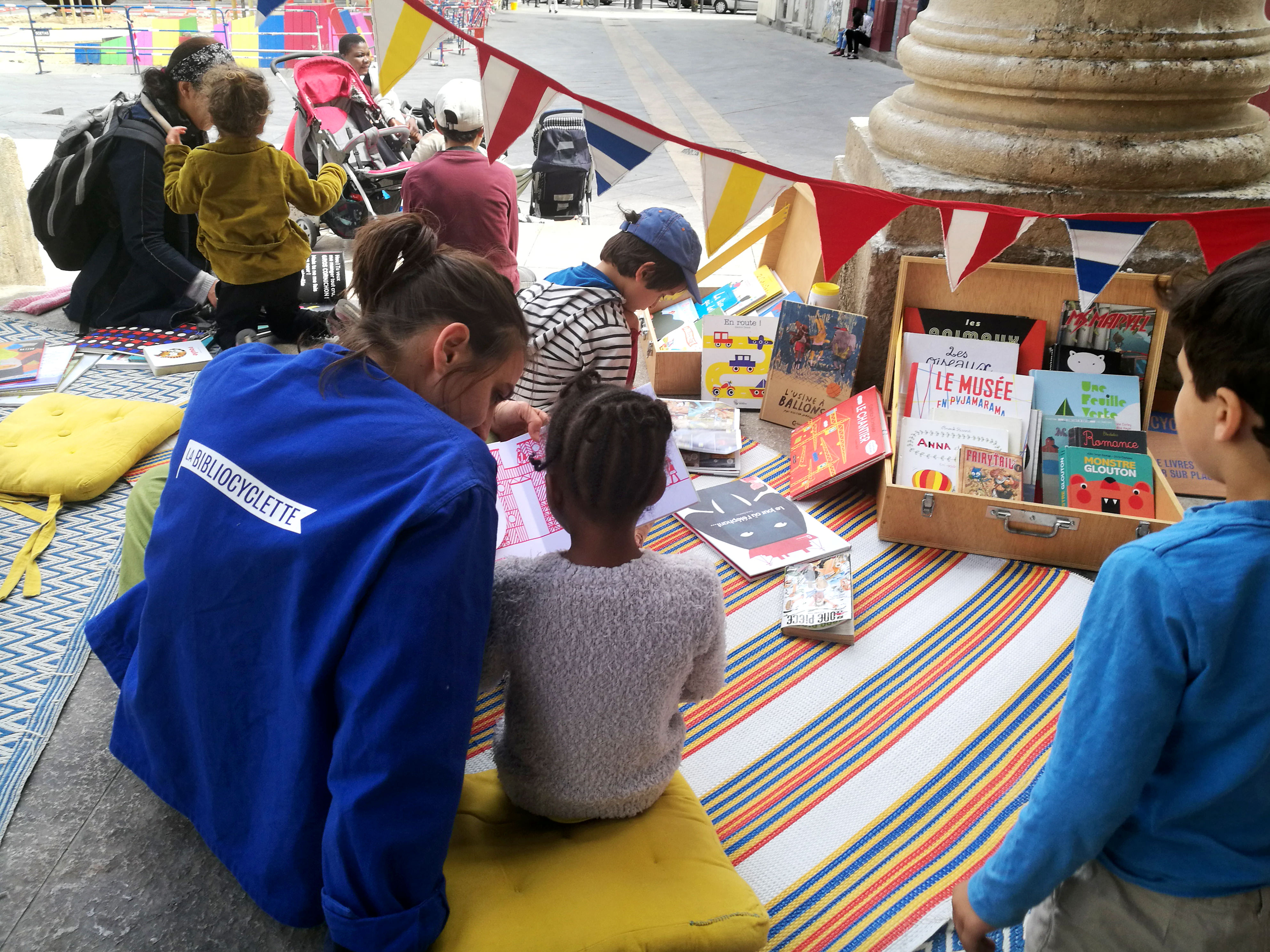 La Bibliocyclette à la Halle Puget, Belsunce