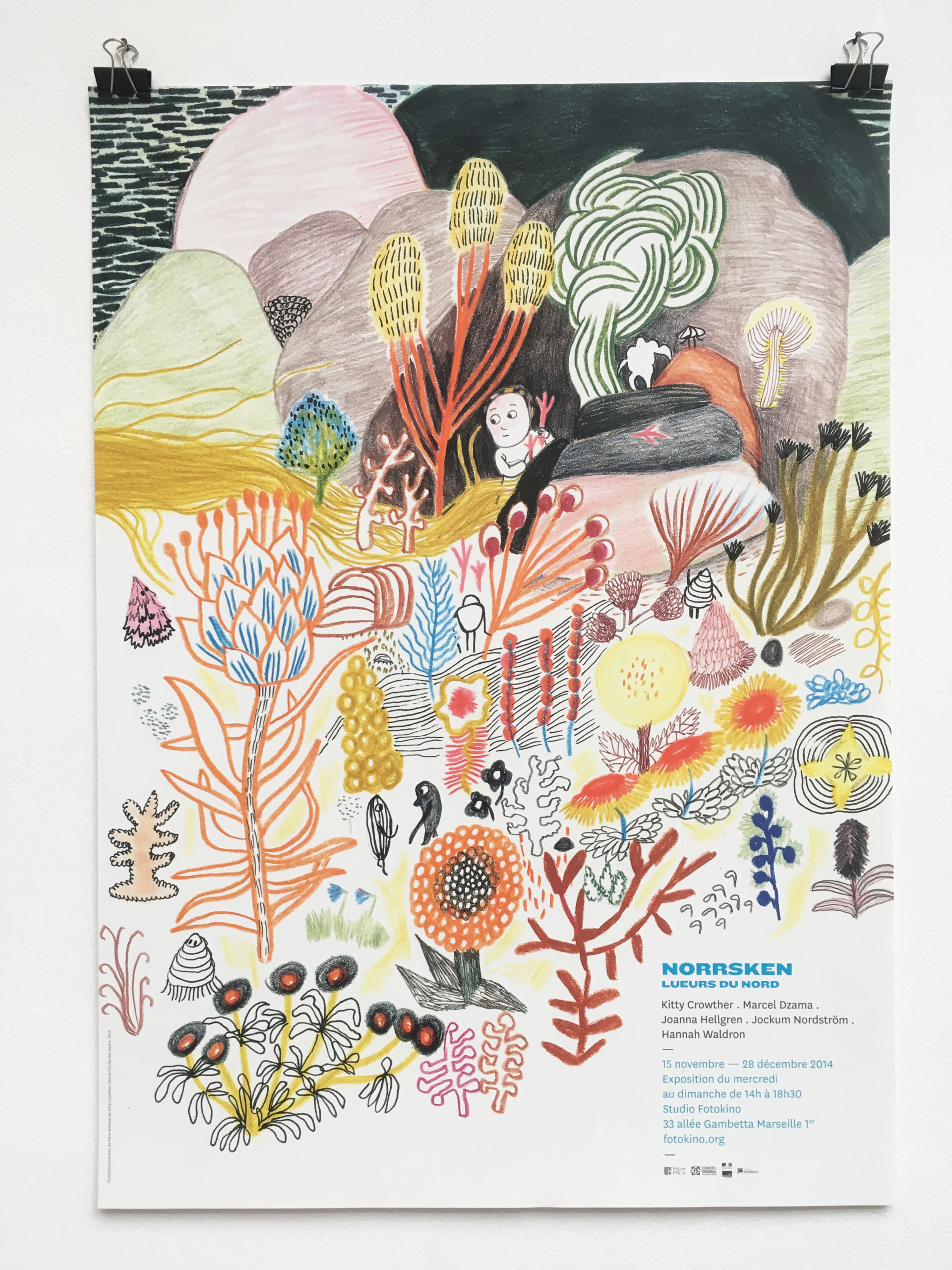Affiche • Exposition « Norrsken lueurs du Nord » Kitty Crowther, 2014