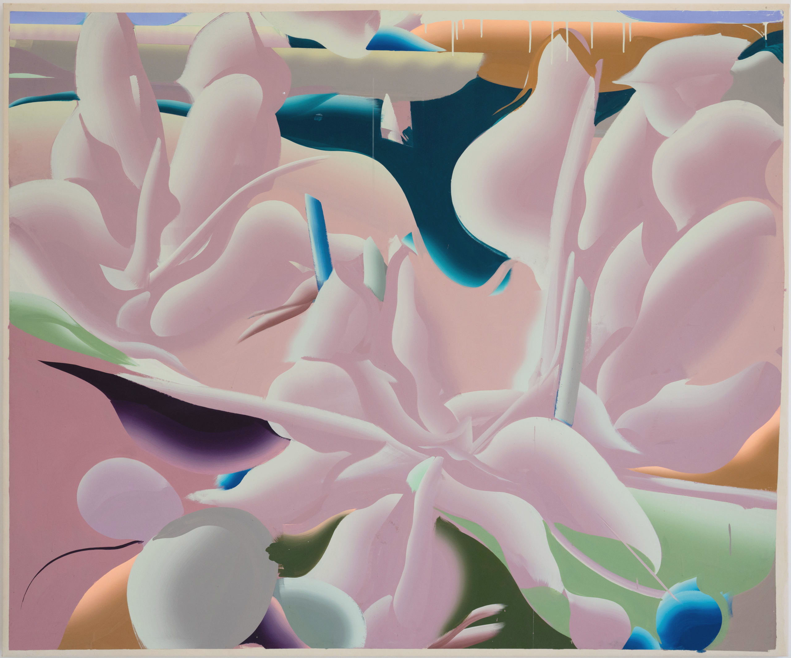 Sainte-Victoire, Le lac aux fantômes, acrylique sur papier de mûrier, 136x160, 2025